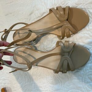 Nine West Beige Strappy Sandals